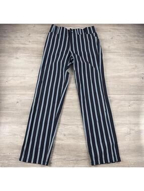 VTG Boombah Baseball Softball Pants 36 XLong Navy Baby Blue Striped March Band